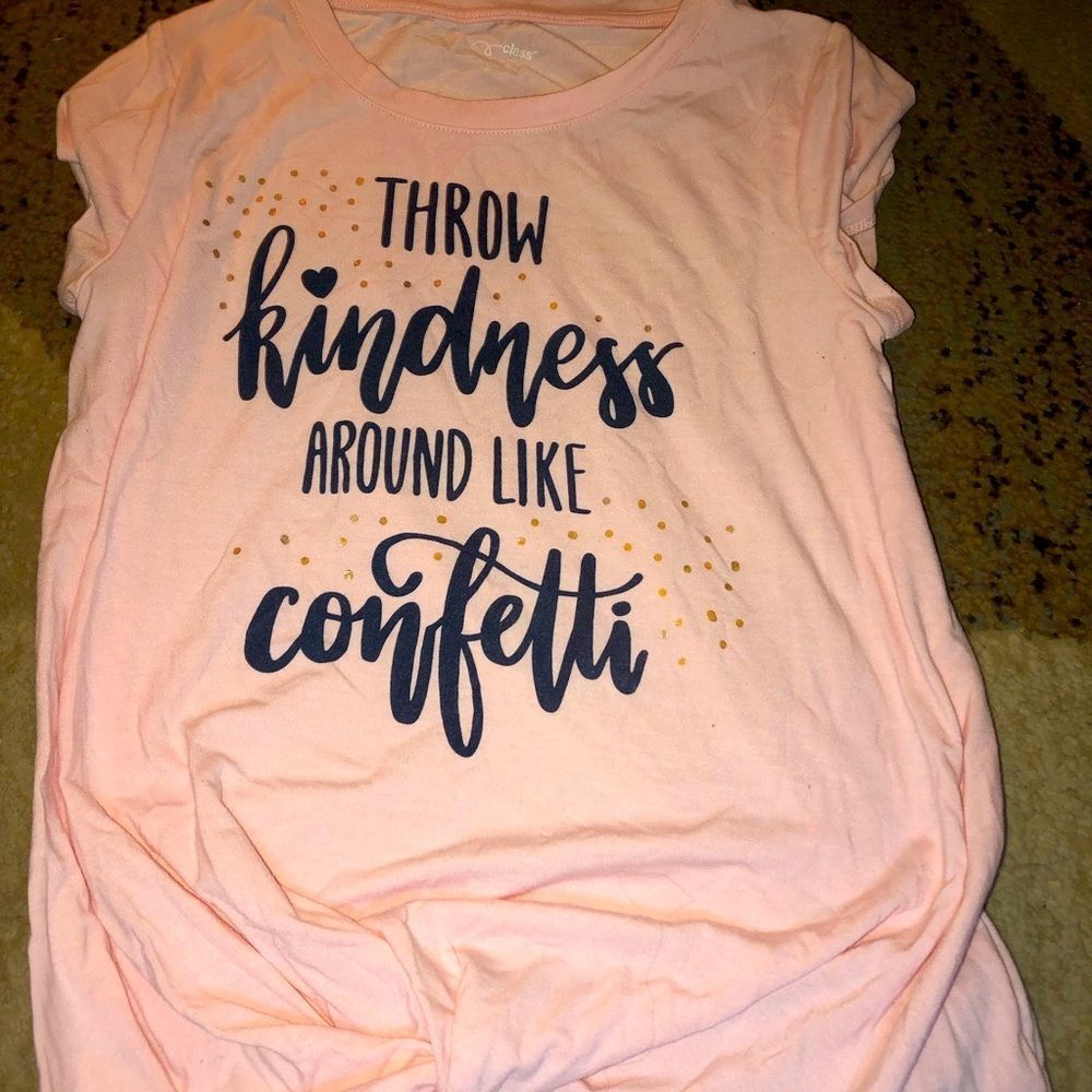 Art class shirt that says throw kindness around like confetti pink - Picture 1 of 3